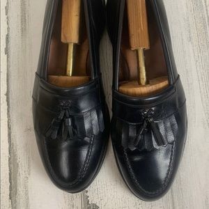 ALLEN EDMOND BLACK SLIP-ONS
